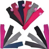 3 Calças Legging Leg Infantil Juvenil Menina Linha Premium