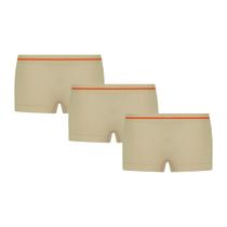 3 Calcinhas Boxer Feminina Infantojuvenil Lobinha Shorts Sem Costura Em Microfibra Original