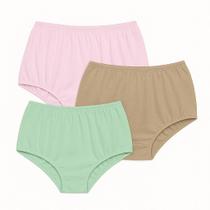 3 Calcinhas Plus Size Luminate 0162 Rosa Chocolate Verde 3 Calcinhas Plus Size Luminate 0162 Rosa Chocolate Verde