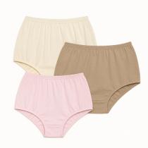 3 Calcinhas Plus Size Luminate 0162 Rosa Marfim Choco 3 Calcinhas Plus Size Luminate 0162 Rosa Marfim Choco