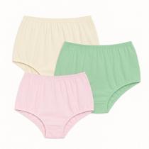 3 Calcinhas Plus Size Luminate 0162 Rosa Marfim Verde 3 Calcinhas Plus Size Luminate 0162 Rosa Marfim Verde