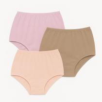 3 Calcinhas Plus Size Luminate 0162 Rosa Pessego Chocolate 3 Calcinhas Plus Size Luminate 0162 Rosa Pessego Chocolate