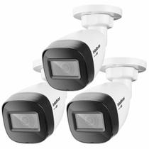 3 Câmeras Intelbras VHD 1130 B HD 720p Bullet com Lente 2.8mm Visão Noturna 30m Resistente à Chuva IP67