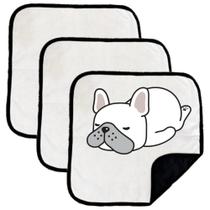 3 Caminhas para Cães e Gatos Dobrável 200 Lavagens 45x45 Branco com Borda Preta Antipulgas Quality 3 Caminhas para Cães e Gatos Dobrável 200 Lavagens 45x45 Branco com Borda Preta Antipulgas Quality
