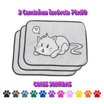 3 Caminhas para Cães e Gatos Dobrável 200 Lavagens 70x50 Cores Sortidas Antipulgas Quality 3 Caminhas para Cães e Gatos Dobrável 200 Lavagens 70x50 Cores Sortidas Antipulgas Quality