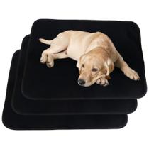 3 Caminhas para Cães e Gatos Dobrável 200 Lavagens 70x50 Preto Quality