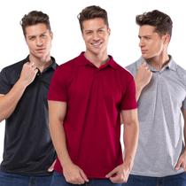 3 Camisas Gola Polo Masculina Original Camiseta 3 Camisas Gola Polo Masculina Original Camiseta