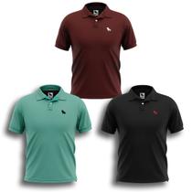 3 Camisas Gola Polo Masculina Original Oferta Imperdivel - Estilo Rei