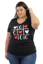 3 Camisetas Blusas Plus size Feminina