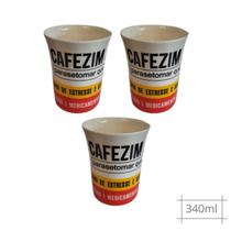 3 Caneca 340ml Cafezim Achocolatado Leite Quente