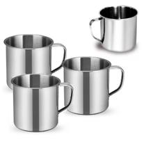 3 Canecas Copo Inox 430ml Para Bebidas Drinks Cozinha