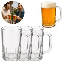 3 Canecas De Vidro Glacial Para chopp e Cerveja 335ml Bar 3 Canecas De Vidro Glacial Para chopp e Cerveja 335ml Bar