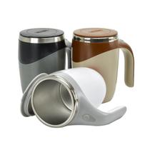 3 Canecas Mixer Elétrica De Inox E Plástico Com Tampa 400ml 3 Canecas Mixer Elétrica De Inox E Plástico Com Tampa 400ml