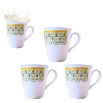 3 Canecas Xicara em Melamina Retro Decorada Café Chá 3 Canecas Xicara em Melamina Retro Decorada Café Chá