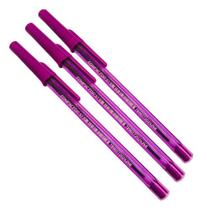 3 Caneta Esferográfica Compactor 07 Colorida