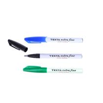 3 canetas texta 500 cirúrgica Extrafina azul/verde/preta