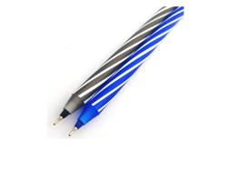 3 Canetas Tres Cores Escolar Ponta Fina Spiro Preto/azul/verm