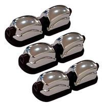 3 canoas dupla p/ caixa rmv modelo concept - cromada pac020cr