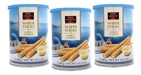 3 canudo wafer sticks vanilla com recheio de baunilha 400g 3 canudo wafer sticks vanilla com recheio de baunilha 400g