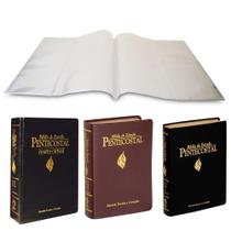 3 Capas Transparente para Biblia Pentecostal Pequena 17,6cm x 18,5cm