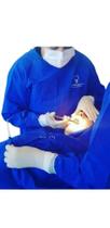 3 Capote Cirúrgico Azul ( Avental Cirurgico ) em Tecido Brim leve 100% algodão tamanho Único.