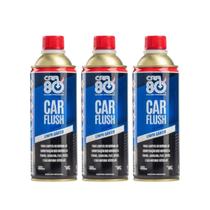 3 Car Flush Car 80 400ml Removedor de Resíduos do Motor Descarbonizante Limpeza Interna de Motor Automotivo Flush Limpa Motor Bicos Injetores