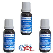 3 Carrapatox 20ml - Carrapaticida e sarnicida para animais
