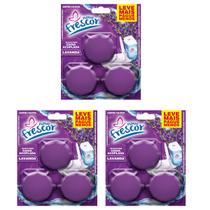 3 Cartelas x 3 BLOCOS Tablete Sanitário 45g para CAIXA ACOPLADA TRIPLO Novo Frescor Kit 9 Unidades