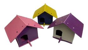3 Casinhas Pássaros Plástico Ecológica Resistente Ao Tempo 3 Casinhas Pássaros Plástico Ecológica Resistente Ao Tempo