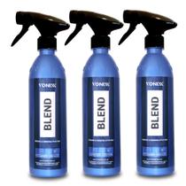 3 Cera Automotiva Blend Vonixx Spray Carnaúba & Sílica 500ml Kit