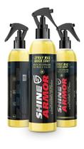 3 Cera Liquida Carnauba Shine Armor Spray Wax Importado Eua