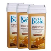 3 Ceras Depilatória Roll-on Própolis e Mel 100g - Depil Bella 3 Ceras Depilatória Roll-on Própolis e Mel 100g - Depil Bella