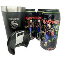 3 Cerveja Trooper Ipa 473ml + Copo Térmico Iron Maiden 500ml