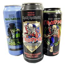 3 Cervejas Especiais Iron Maiden Kit Oficial Ipa Stout Bobek