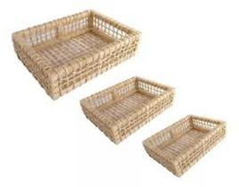 3 Cesta de palha sem alça