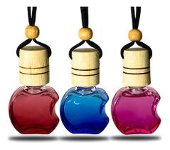 3 Cheirinhos De Carro Formato Rosa-Chiclete 1 Aroma De Cada