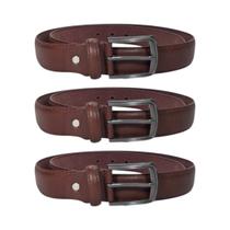 3 Cintos Masculino Marrom Fivela Grafite Uso Diário Trabalho 3 Cintos Masculino Marrom Fivela Grafite Uso Diário Trabalho