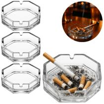 3 Cinzeiros de Vidro P/ Mesa de Bar e Utilidades Domésticas 3 Cinzeiros de Vidro P/ Mesa de Bar e Utilidades Domésticas