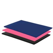 3 Colchonetes - azul - 90x40x3 Para Academia Yoga Ginástica Pilates Impermeável Espuma