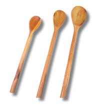 3 Colheres De Pau Madeira 3 Tamanhos PP P E M Conjunto Utensílios Para Cozinha