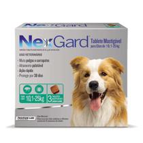 3 comprimidos Nexgard antipulgas e Carrapatos para cães 10 a 25 kg