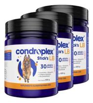 3 Condroplex Sticks Lb Suplemento Cachorro Cão Cães 90 Un