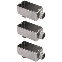 3 Condulete 3/4 Tipo Lb Alumínio S/rosca S/placa Sieg