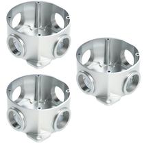 3 Condulete Redondo Múltiplo 1/2 Polegada Alumínio Sieg