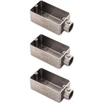 3 Condulete Tipo E Em Alumínio Sem Rosca Medida 1 1/4 Sieg