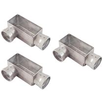 3 Condulete Tipo LR em Alumínio Sem Rosca Medida 2 1/2 Sieg