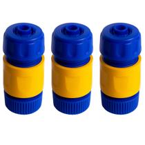 3 Conector de Engate Rápido Rosca Externa 3/4” para Mangueira 1/2" - Prático, Resistente e Durável p/ Jardim Irrigação 3 Conector de Engate Rápido Rosca Externa 3/4” para Mangueira 1/2" - Prático, Resistente e Durável p/ Jardim Irrigação