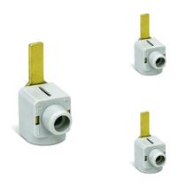 3 Conector Steck 1 Polo 80A Para Barramento 25mm 440V