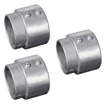 3 Conectores Cônico Sem Rosca Reto Alumínio 3 Pol. Tramontina