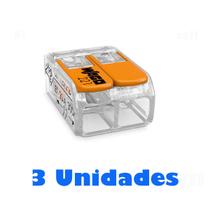 3 Conectores de Fios com 2 Polos Linha 221 Wago 2210412